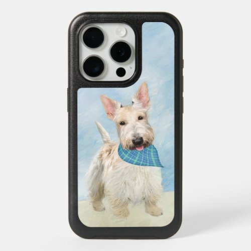 Scottish Terrier Wheaten Dog Painting Original Art iPhone 15 Pro Case