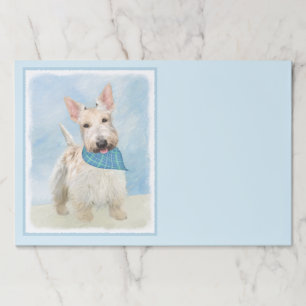 Scottish Terrier Wheaten Dog Painting Original Art Paper Pad