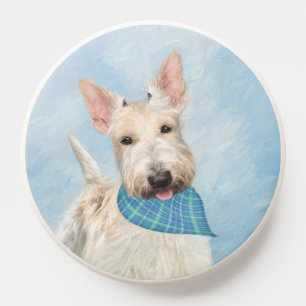 Scottish Terrier Wheaten Dog Painting Original Art PopSocket