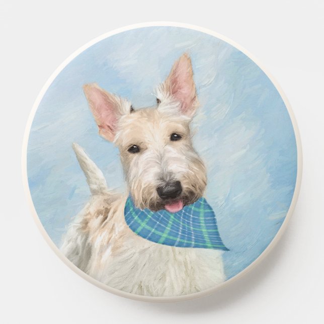 Scottish Terrier Wheaten Dog Painting Original Art PopSocket (Popsocket)