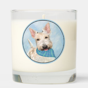 Scottish Terrier Wheaten Dog Painting Original Art Scented Candle