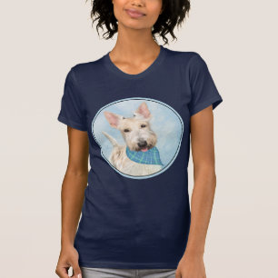 Scottish Terrier Wheaten Dog Painting Original Art T-Shirt