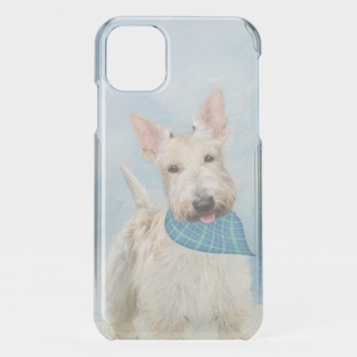 Scottish Terrier Wheaten Dog Painting Original Art iPhone 11 Case