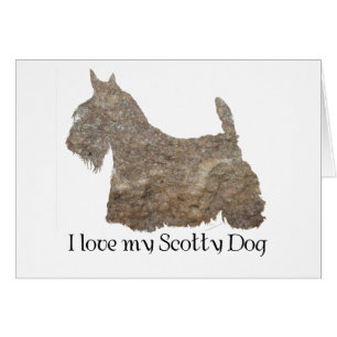 Scottish Terrier Wheaten Silhouette Cards