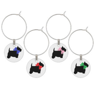 Scottish Terrier Wine Charm