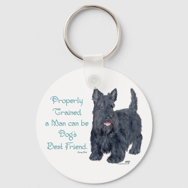 Scottish Terrier Wit & Wisdom - Training Keychain (Front)