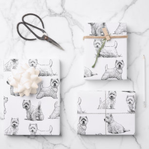 Scottish Terrier Wrapping Paper Sheets