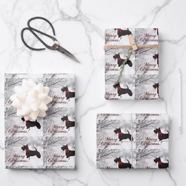 Scottish Terrier  Wrapping Paper Sheets (Front)