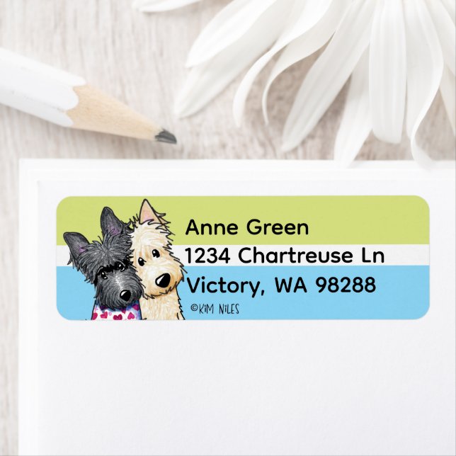 Scottish Terriers Address Label (Insitu)