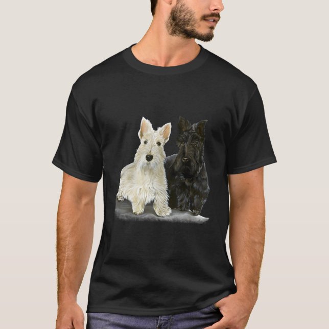 Scottish Terriers Canine T-Shirt (Front)