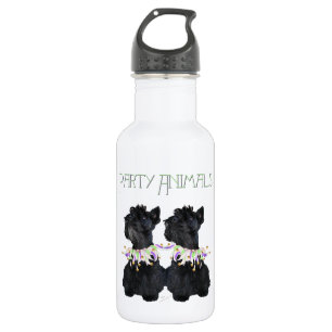 Scottish Terriers Party Animal Stainless Steel Water Bottle
