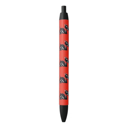 Scottish Terriers Pattern Red Pens