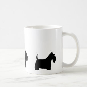 Scottish Terriers Scottie Dog Silhouettes Coffee Mug