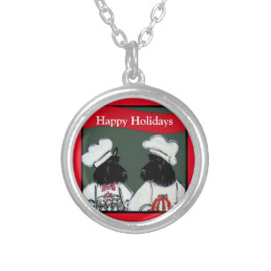 Scottish Terriers         Silver Plated Necklace
