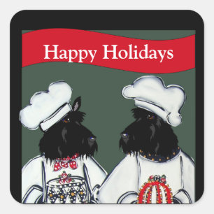 Scottish Terriers     Square Sticker