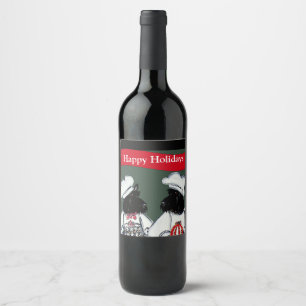 Scottish Terriers      Wine Label