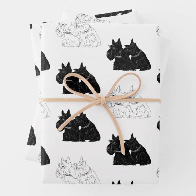 Scottish Terriers  Wrapping Paper Sheets (In situ)