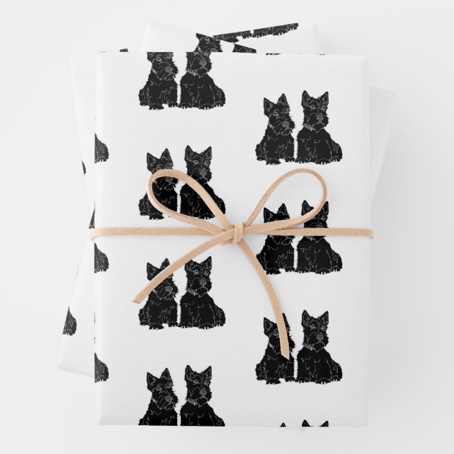 Scottish Terriers  Wrapping Paper Sheets (In situ)