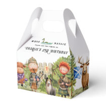 Scottish Themed Birthday Party  Favor Boxes