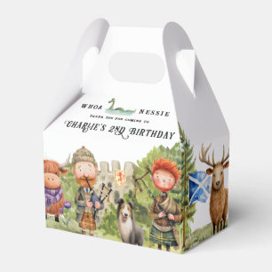 Scottish Themed Birthday Party Favor Boxes