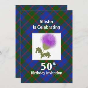 Scottish Themed Celebration Party Invitations