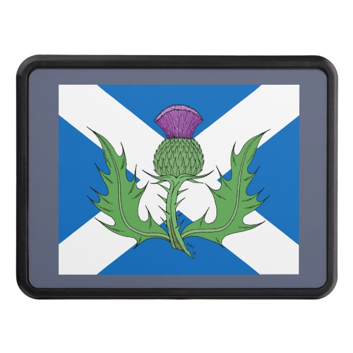 Scottish Thistle and Saltire Hitch Cover