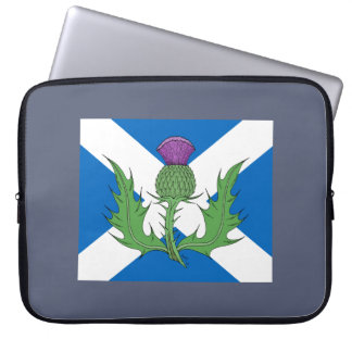 Scottish Thistle and Saltire Laptop Sleeve
