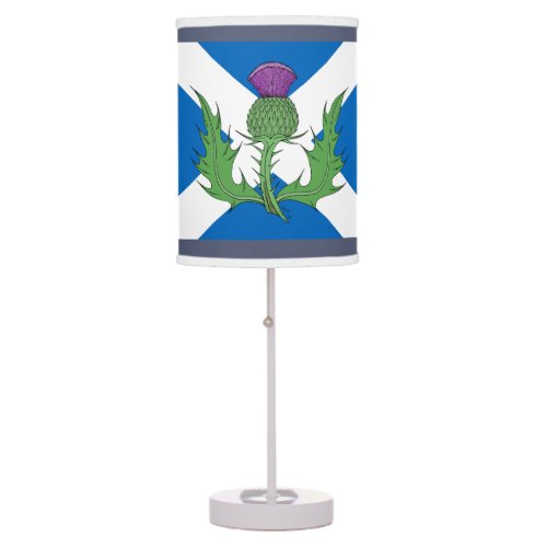 Scottish Thistle and Saltire Table Lamp