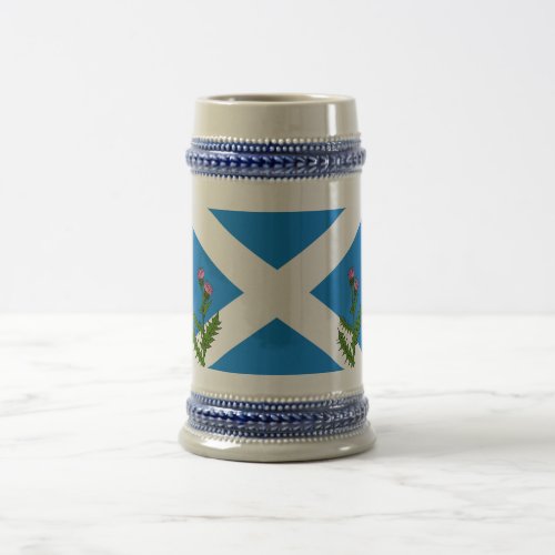 Scottish thistle beer stein