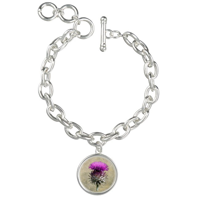 Scottish Thistle Charm Bracelet (Product)