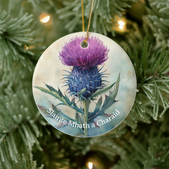 Scottish Thistle Christmas Ornament (Creator Uploaded)