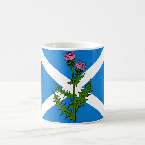 Scottish thistle coffee mug