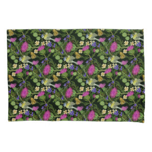 Scottish Thistle Cottagecore Pattern Pillow Case