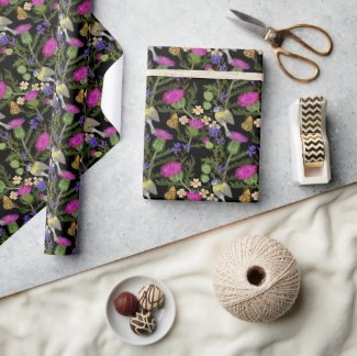 Scottish Thistle Cottagecore Pattern 