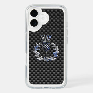Scottish Thistle Decor on a iPhone 16 Case