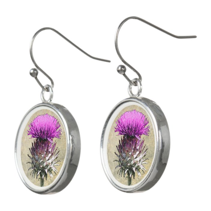 Scottish Thistle Earrings