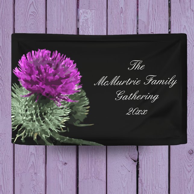  Scottish Thistle Family Gathering Banner (Creator Uploaded)
