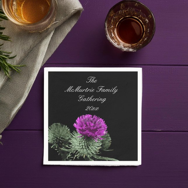  Scottish Thistle Family Gathering Napkins (Creator Uploaded)
