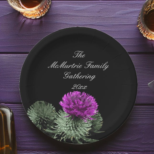  Scottish Thistle Family Gathering Paper Plates (Creator Uploaded)