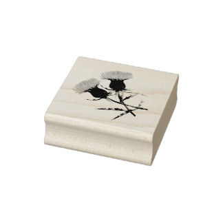 Scottish thistle, flower of Scotland Rubber Stamp