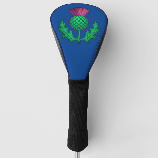 Scottish Thistle Golf Head Cover (Front)