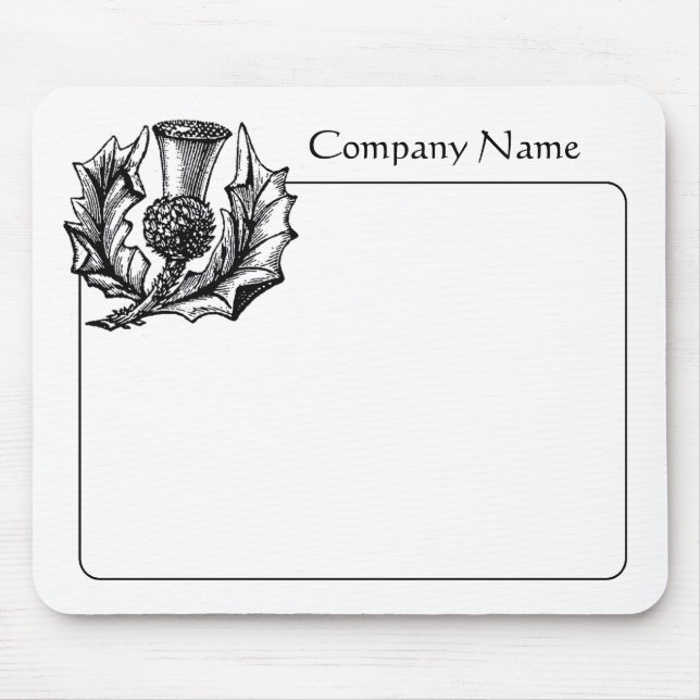 Scottish Thistle Graphic Mouse Pad (Front)