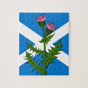 Scottish thistle jigsaw puzzle