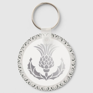scottish thistle keychain
