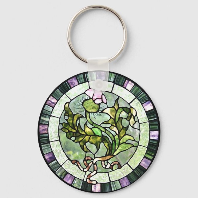 Scottish Thistle Keychain (Front)