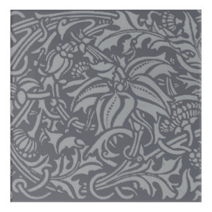 Scottish Thistle Knot William Morris Style Acrylic Print