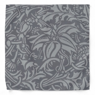 Scottish Thistle Knot William Morris Style Bandana
