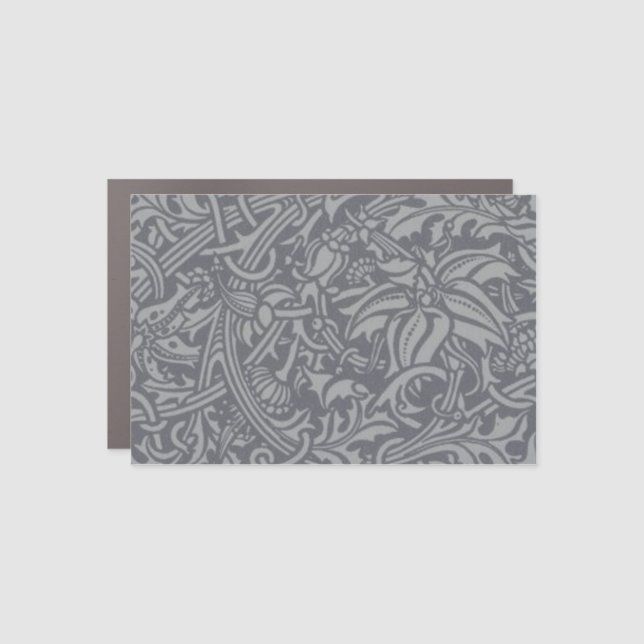 Scottish Thistle Knot William Morris Style Car Magnet (Front)