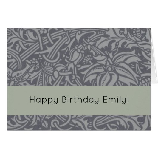 Scottish Thistle Knot William Morris Style Cards (Front Horizontal)