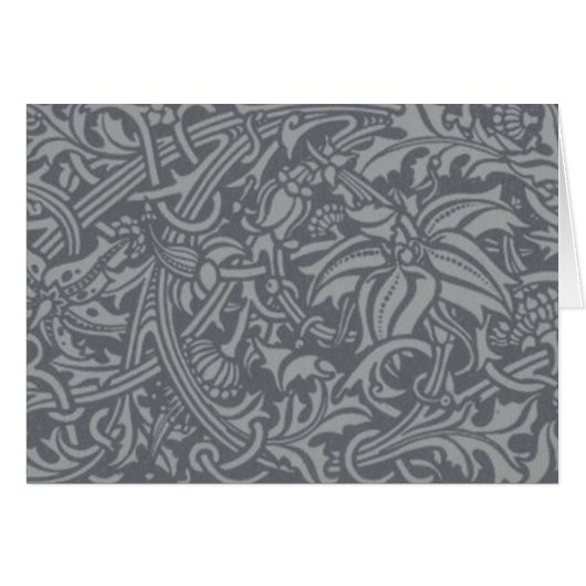 Scottish Thistle Knot William Morris Style Cards (Front Horizontal)